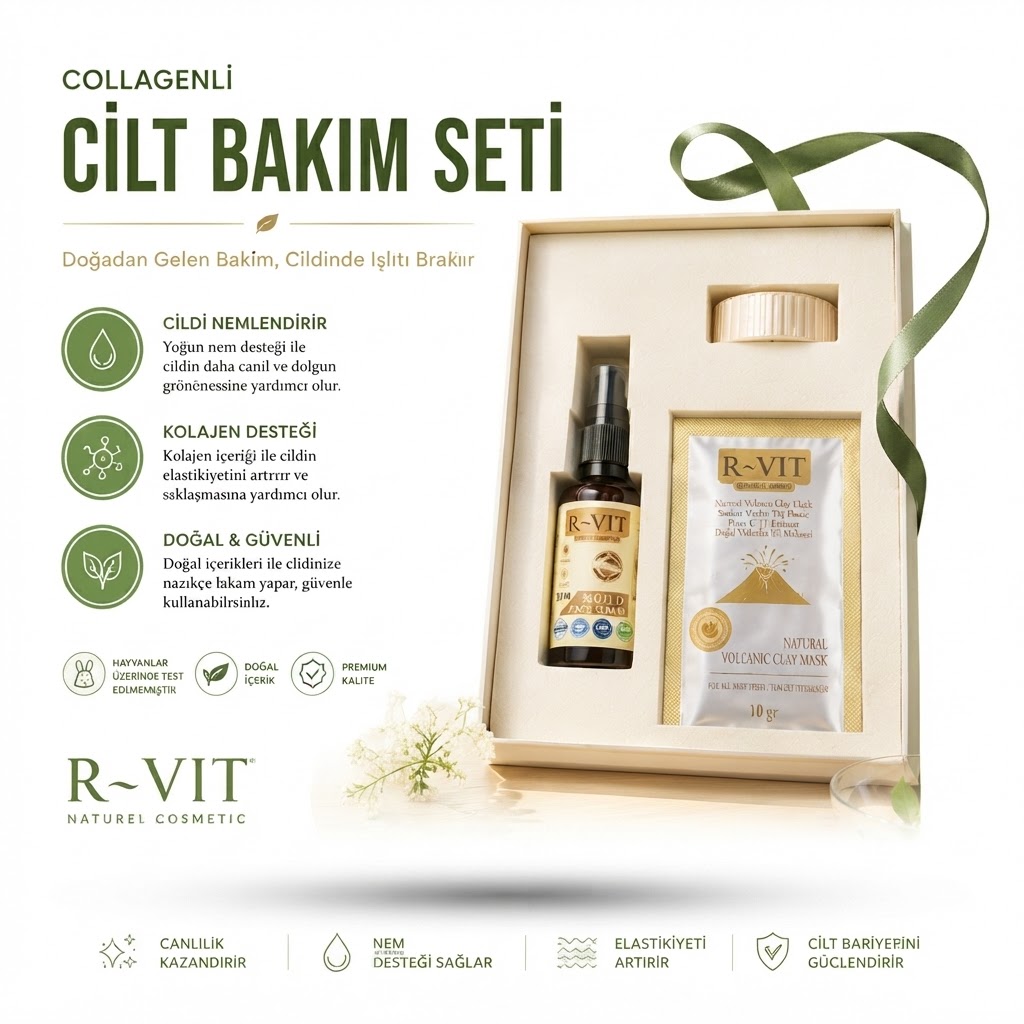 R-VIT Collagen &amp; Volcanic Clay Cilt Bakım Seti