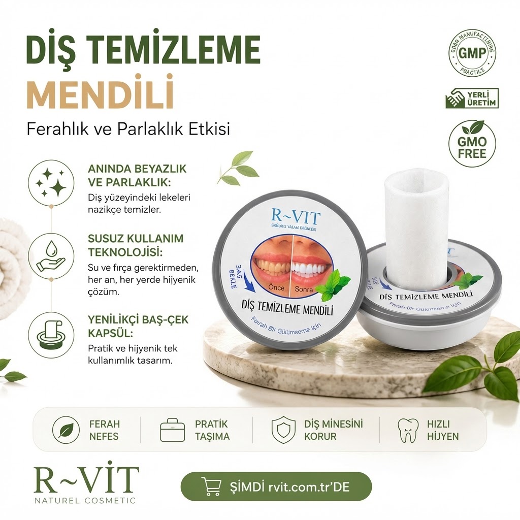 R-VIT Diş Temizleme ve Parlatma Mendili
