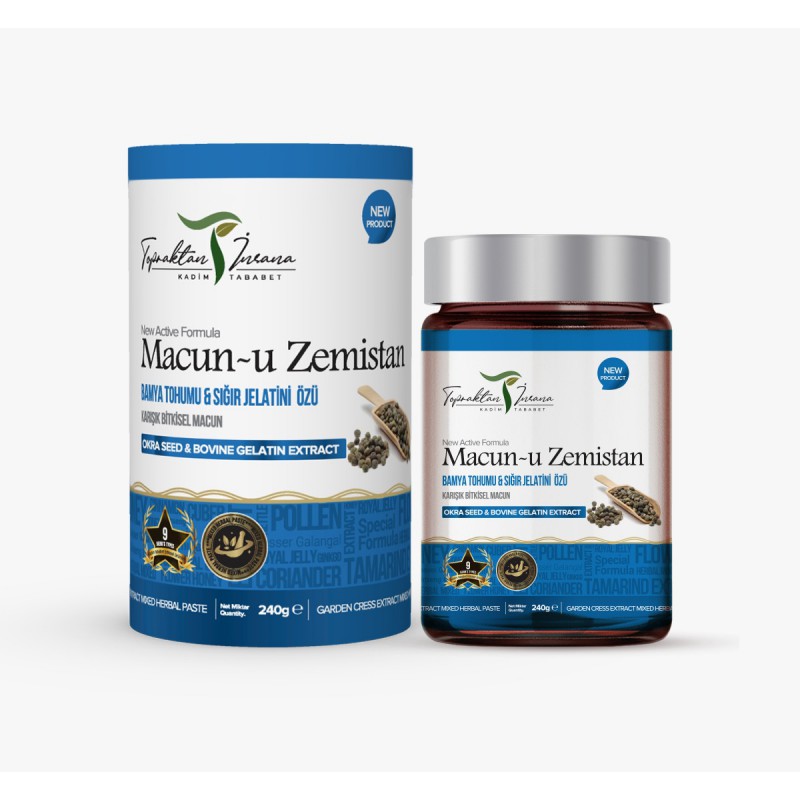Macun-u Zemistan / Bamya Tohumu, Sığır Jelatini Özü 240 Gr