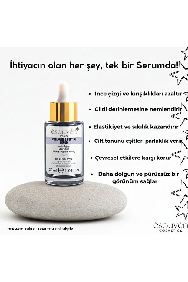 Esouven Paris Collogen-Peptide Yaşlanma Karşıtı Kaz Ayaklari -Kırışıklık Karşıtı Sıkılaştırıcı Serum