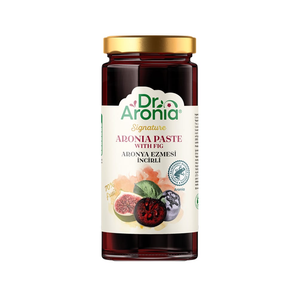 Dr.Aronia İncirli Aronya Ezmesi 290 gr – %100 Doğal Meyve Şeker İlavesiz