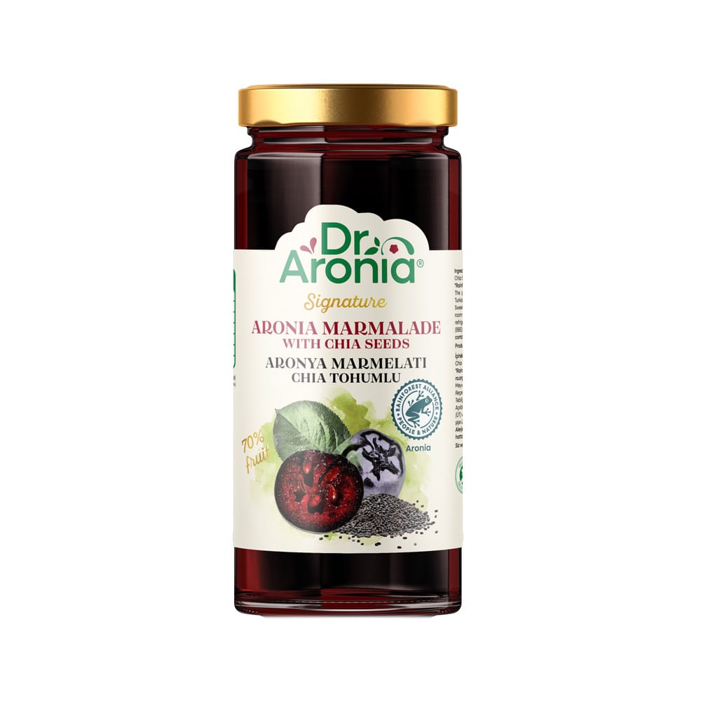 Dr.Aronia Chia Tohumlu Aronya Marmelatı 290 gr – Şeker İlavesiz Katkısız