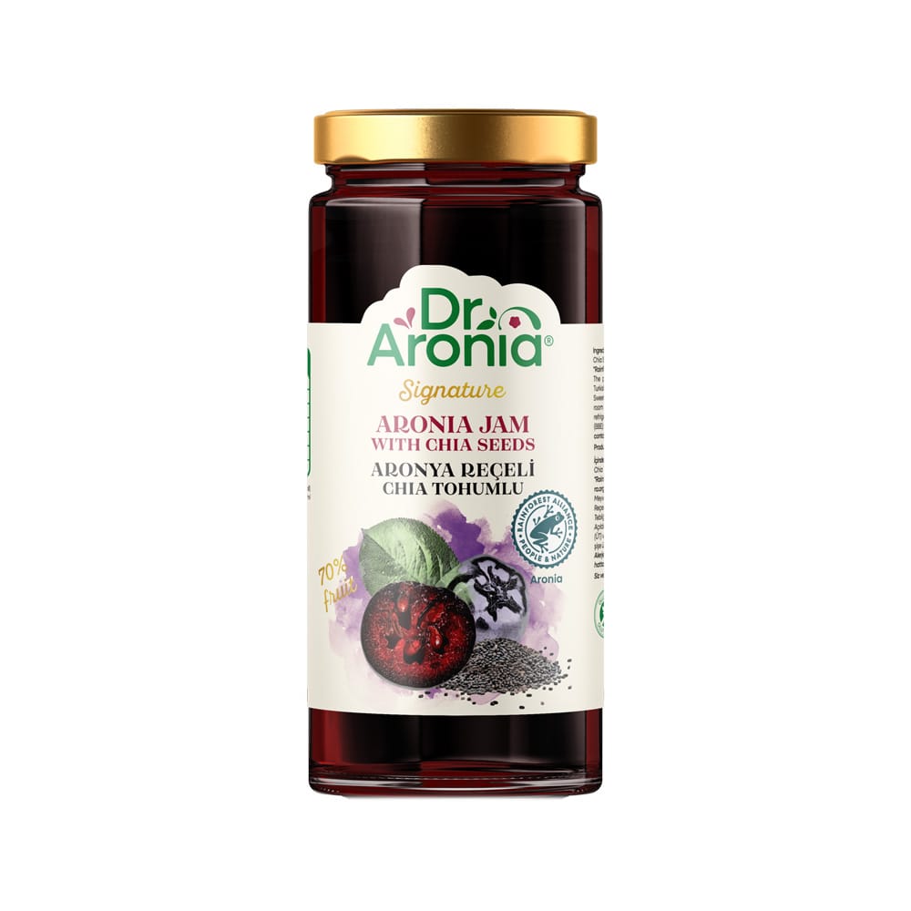 Dr.Aronia Chia Tohumlu Aronya Reçeli 290 gr – Şeker İlavesiz Doğal
