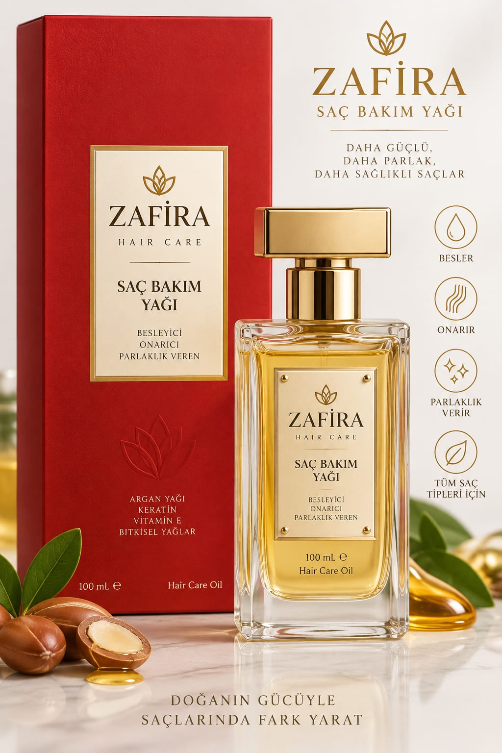Zafira Saç Bakım Yağı 100ml