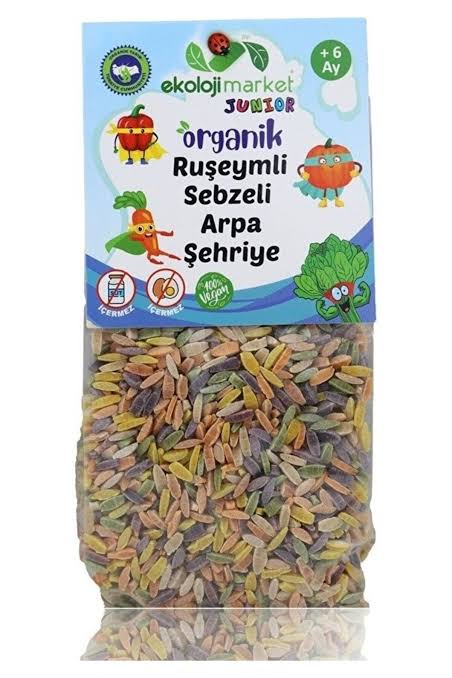 Junior Organik Ruşeymli Sebzeli Arpa Şehriye 250 Gr.