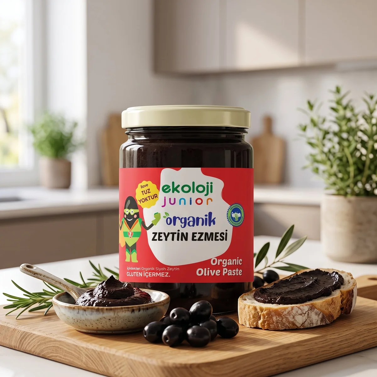 Junior Organik Zeytin Ezmesi 180 Gr.