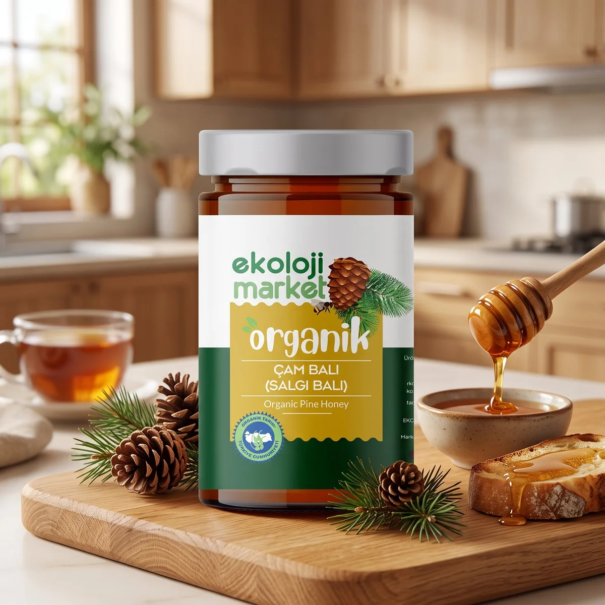 Organik Çam Balı Salgı Balı Marmaris Yöresi 400 Gr.