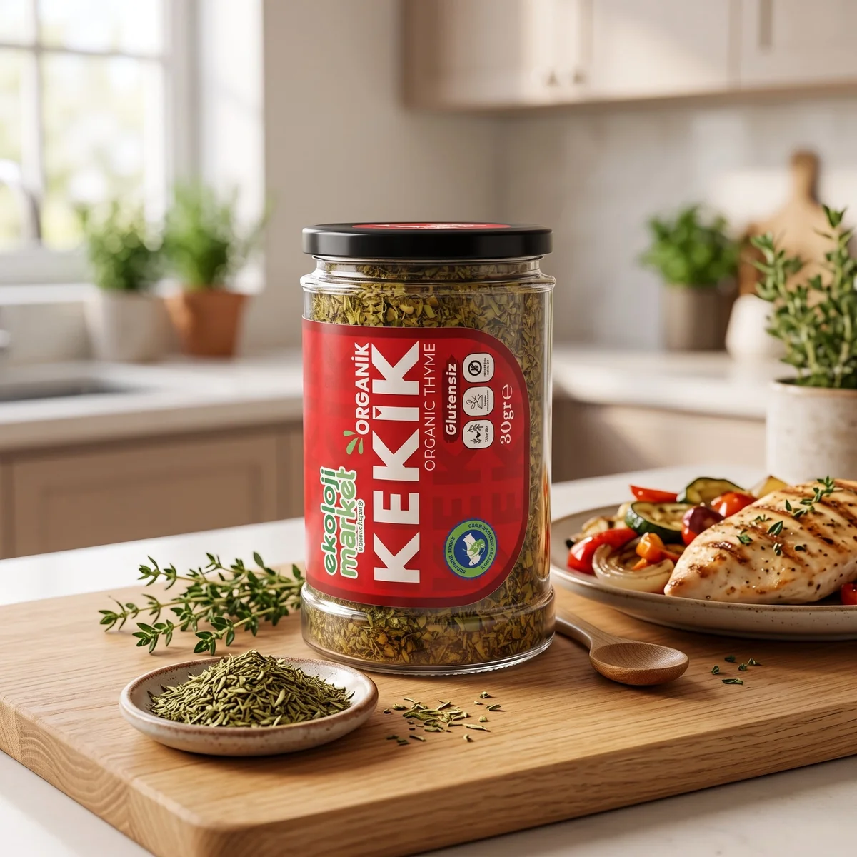 Organik Kavanoz Kekik 30 Gr.