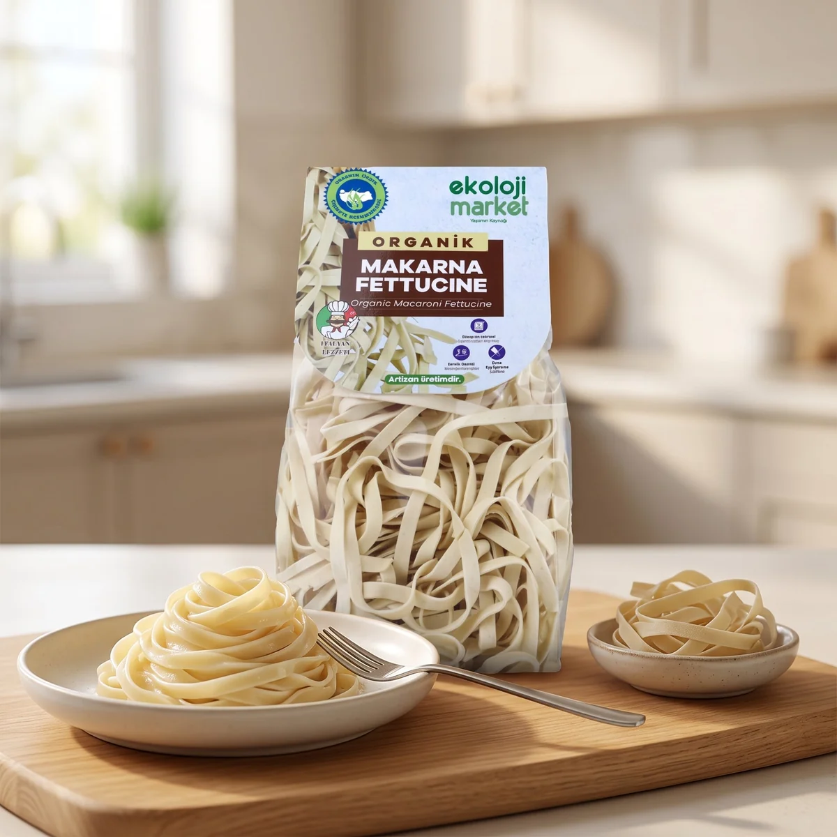 Organik Sade Fettucine 250 Gr.