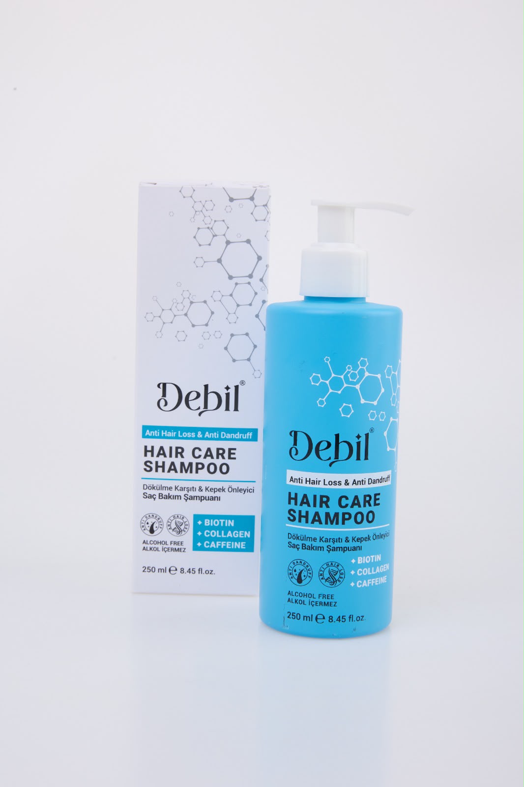 Debil Collagen Biotin Shampoo - Anti-Hair Loss - Anti-Dandruff - 250 ml